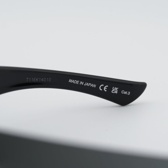 Gucci GG1958S 001 Sunglasses Ruthenium Shield Frame, Grey Lenses main image 4